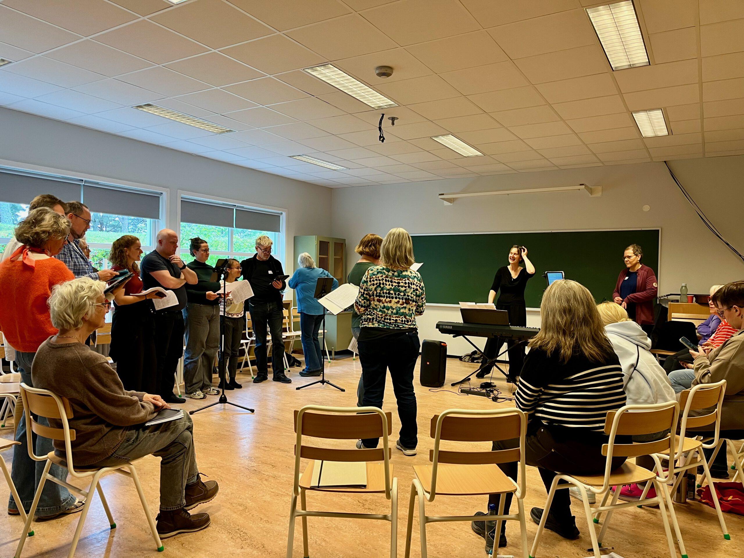 Probe mit den Norweger:innen